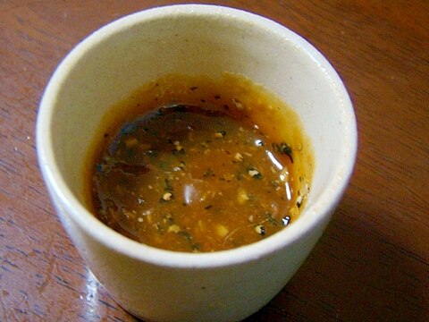 残った胡麻豆腐の甘味噌で♪生姜胡麻味噌ダレ